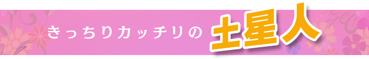 きっちりカッチリの土星人
